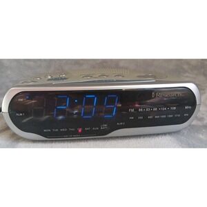 Emerson‎ CKS1850 Research SmartSet AM FM 2-Alarm Clock Radio Blue Dimmer Tested